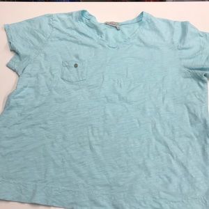 Fresh produce xl baby blue knit T-shirt